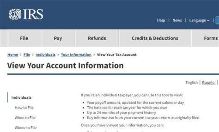How do I change my checking account information with the IRS?