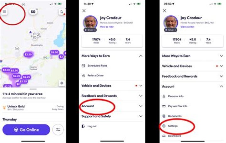How do I change my Lyft driver region?
