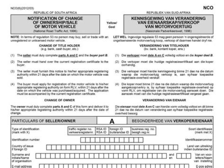 How do I change ownership of a car in Netherlands?