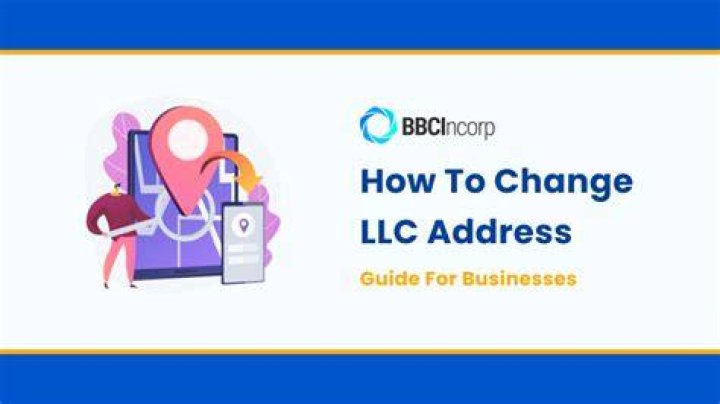 How do I change the address of my LLC?
