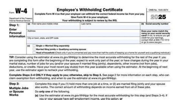 How do I change the number of withholdings on my w4?