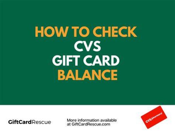How do I check my CVS gift card balance?