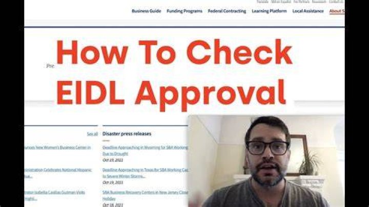 How do I check on Eidl approval?