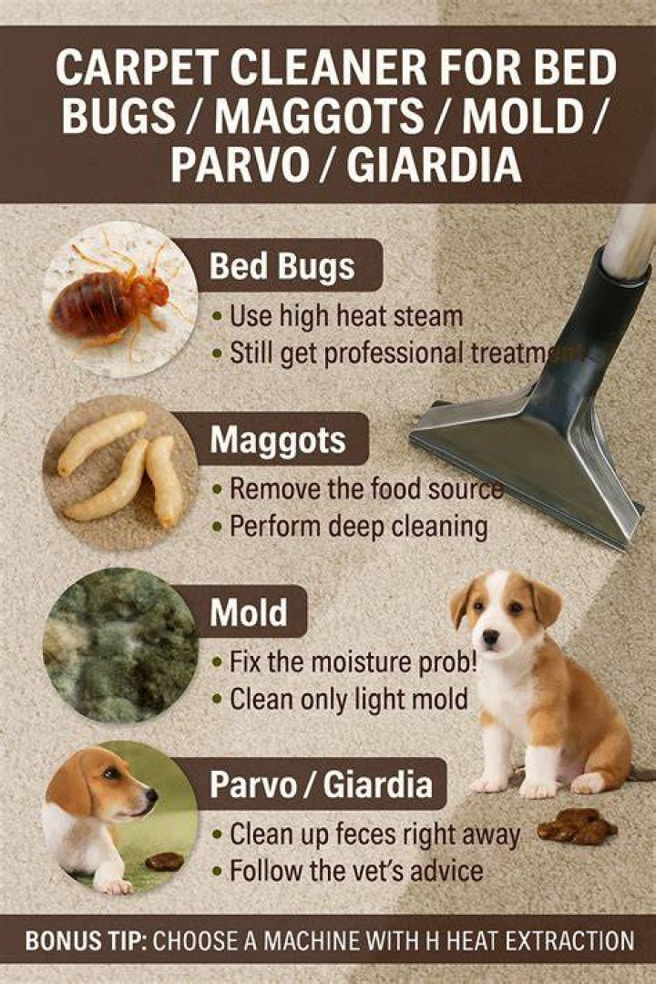 How do I clean my carpet from parvo?