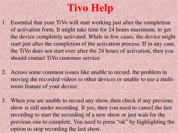 How do I contact TiVo customer service?