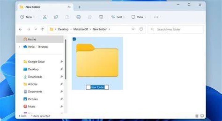 How do I create a new folder in Office 365?