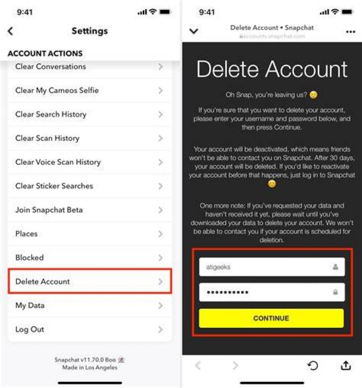 How do I delete my Snapchat 2022?