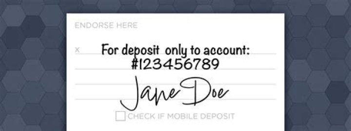 How do I deposit an endorsed check?