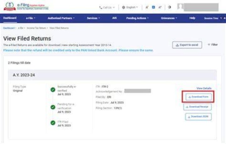 How do I download previously filed tax returns?