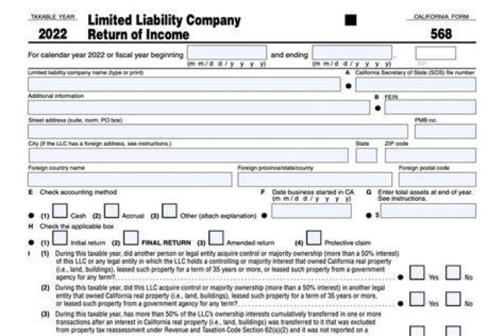 How do I file a California Form 568?