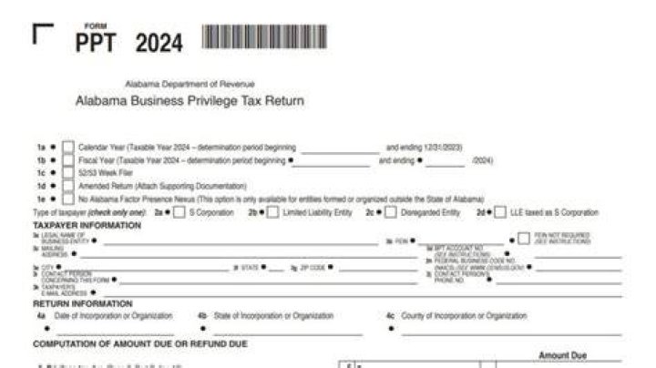How do I file my Alabama business privilege tax online?
