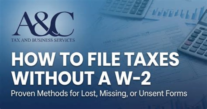 How do I file state taxes without W-2?