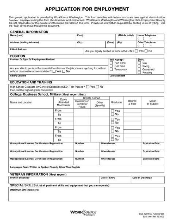 How do I fill out a federal job application?