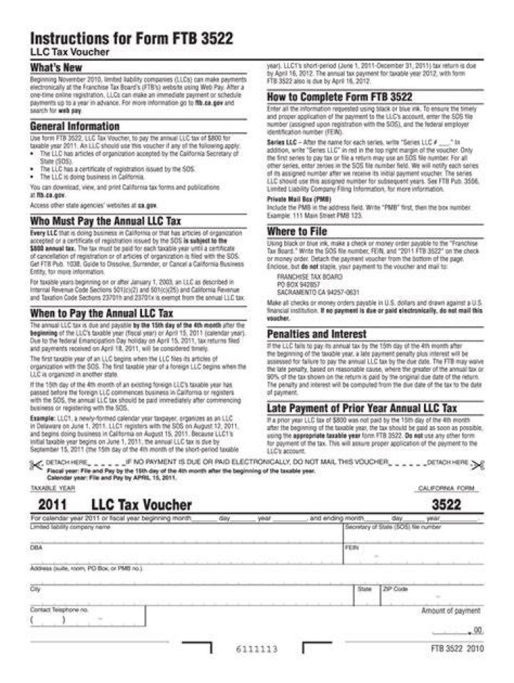 How do I fill out a form FTB 3522?