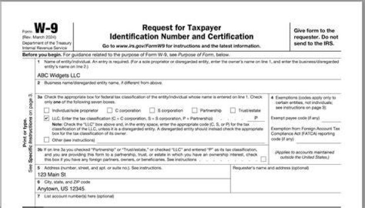 How do I fill out a w9 for a limited partnership?