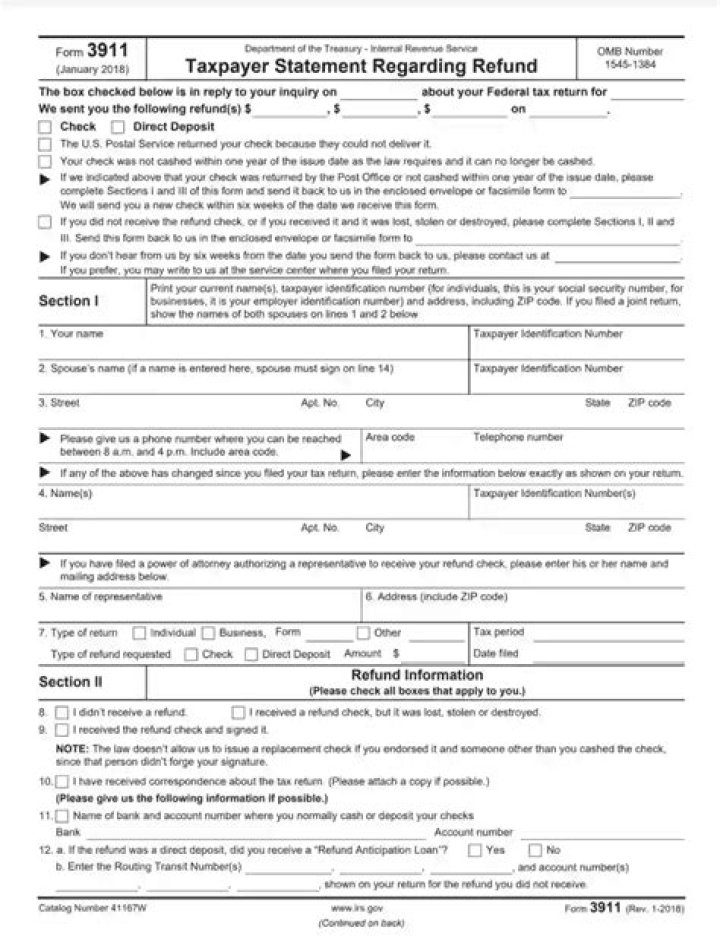 How do I fill out IRS form 3911?