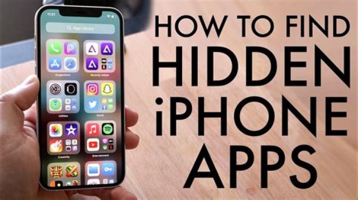 How do I find hidden apps on iPhone 2021?