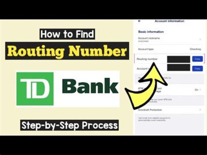 How do I find my bank code TD?