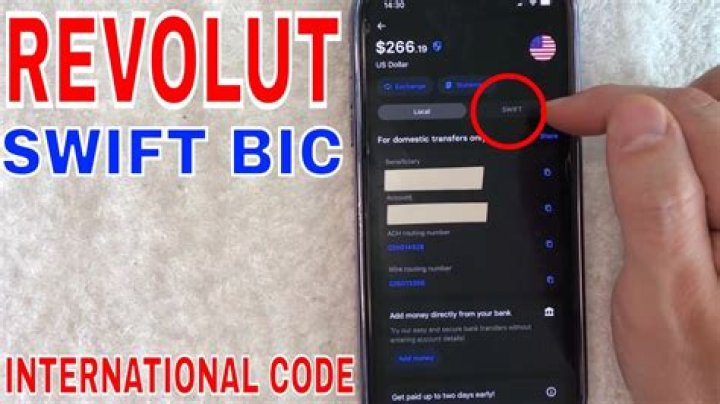 How do I find my Revolut SWIFT code?