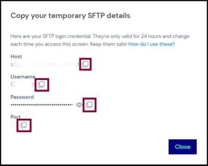 How do I find my SFTP host?