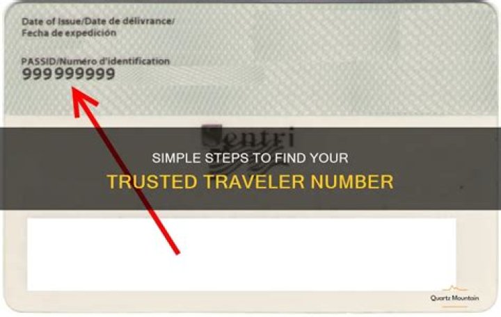 How do I find my trusted traveler number?