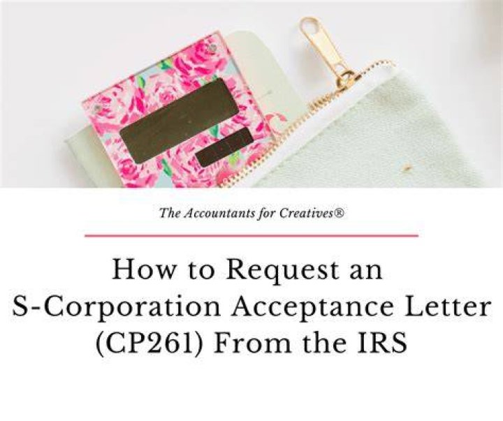 How do I get a copy of my IRS S Corp acceptance letter?