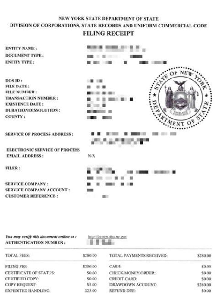 How do I get a copy of my NYS receipt?