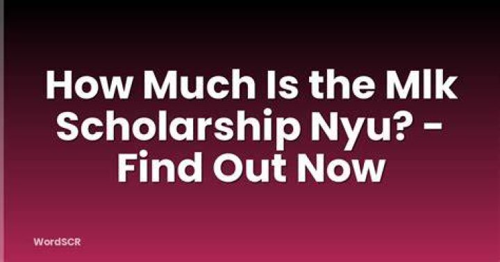 How do I get a full scholarship to NYU?