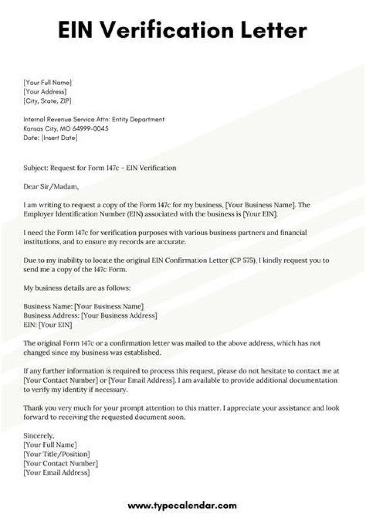 How do I get a new EIN verification letter?