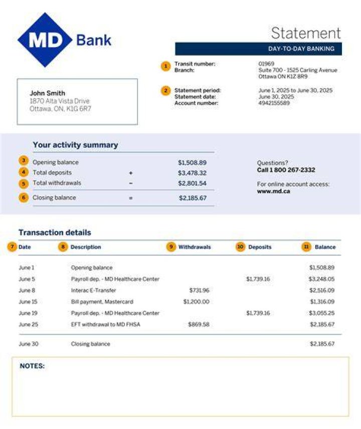 How do I get a physical copy of my bank statement?
