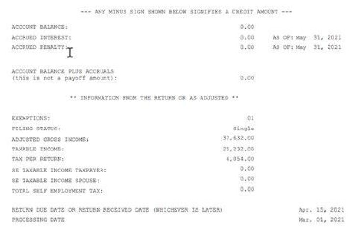 How do I get a record of account transcript?