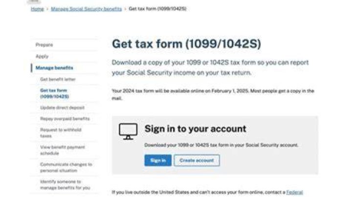 How do I get a replacement SSA-1099 for a deceased person?