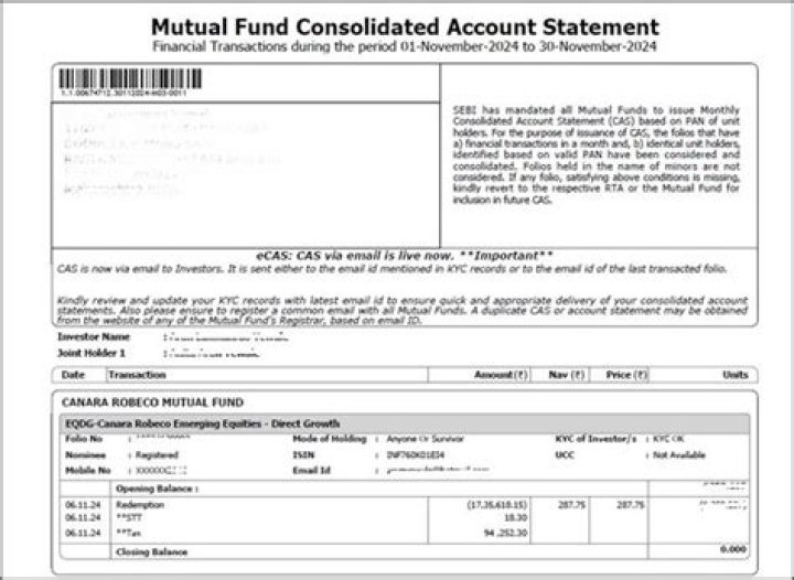How do I get a tax proof mutual fund statement?