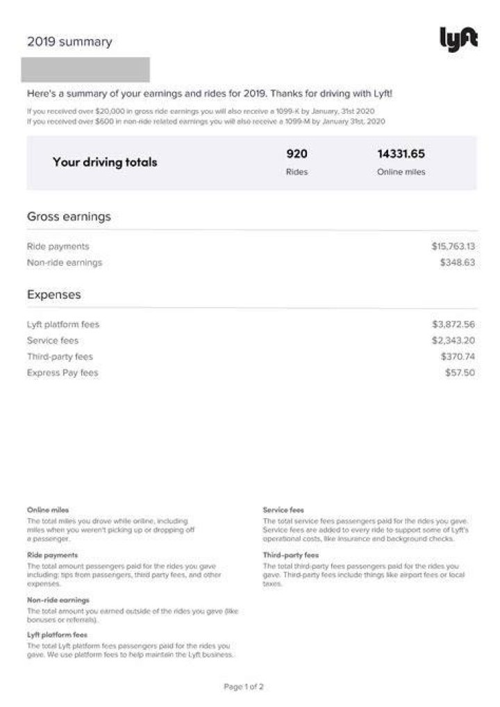 How do I get my 2019 tax information from Lyft?