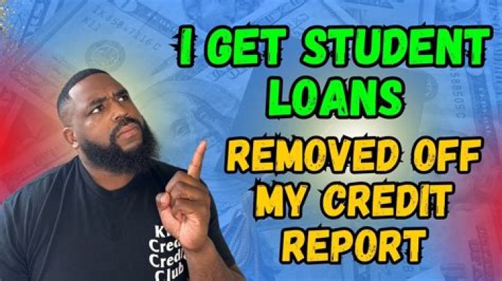 How do I get old student loans off my credit report?