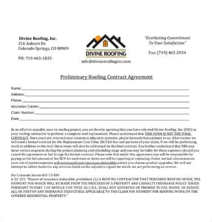 How do I get out of a roof contingency contract?