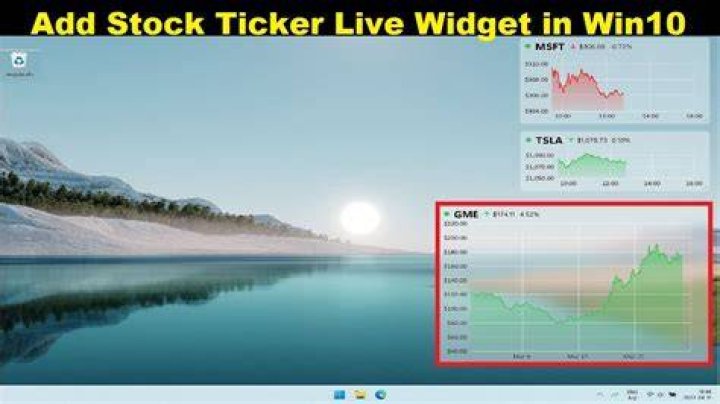 How do I get the stock ticker on my computer?