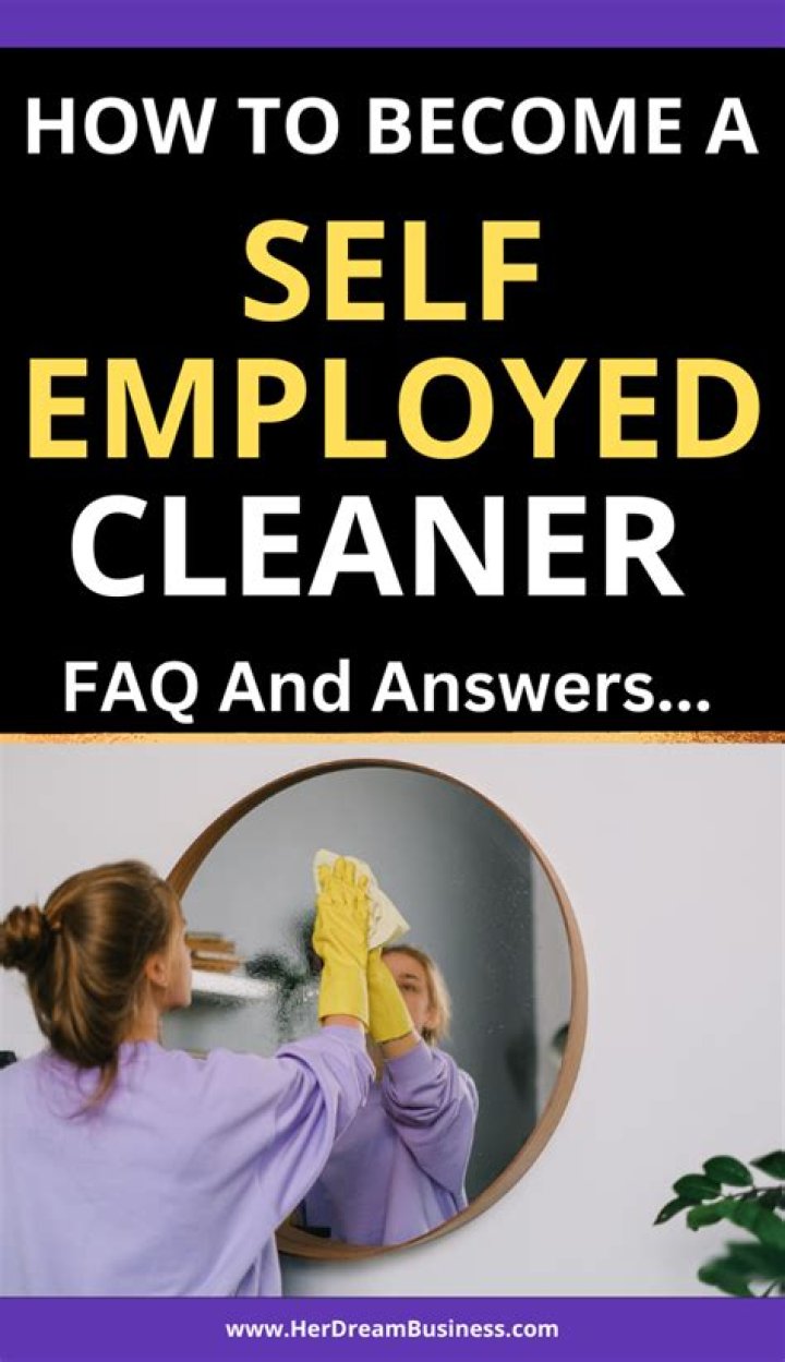 How do I go self-employed as a cleaner?