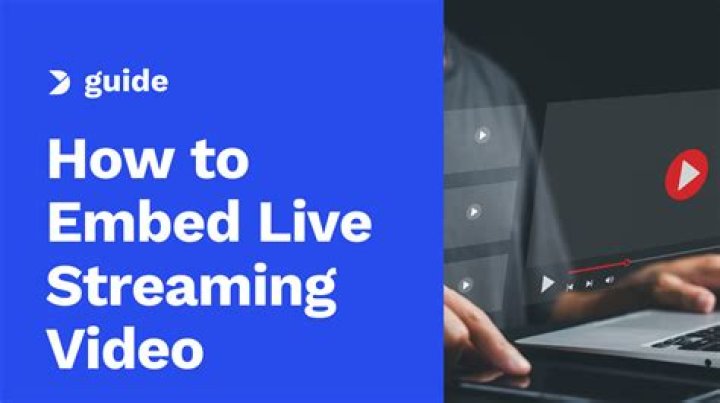 How do I integrate live streaming on my website?