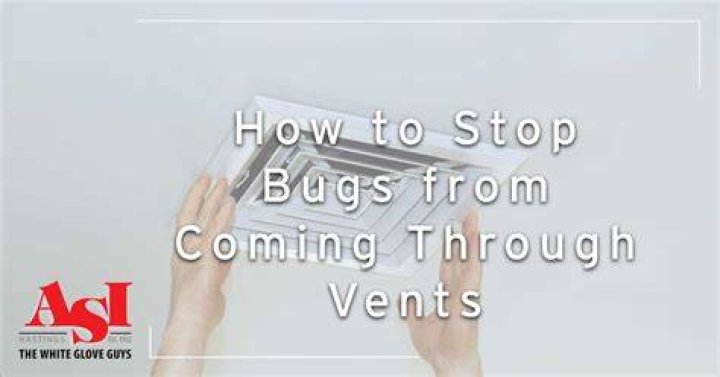 How do I keep bugs out of my air vents?