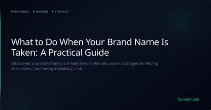 How do I know if a brand name is taken?