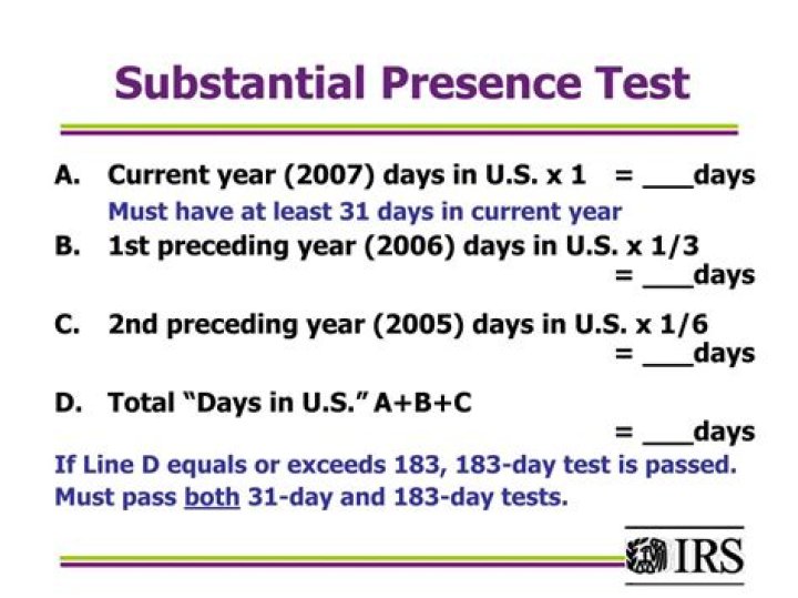 How do I know if I pass the Substantial Presence Test?
