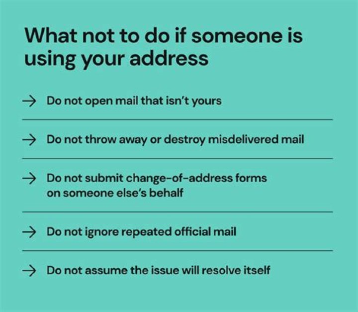 How do I know if someone changed my address?