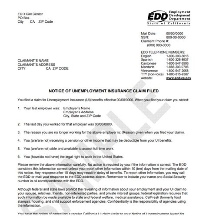 How do I know if someone filed a Edd claim in my name?