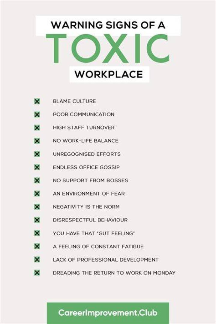 How do I know my job is toxic?