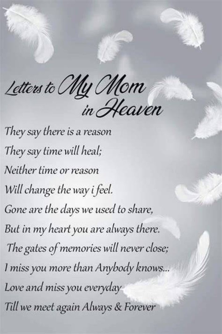 How do I know my mum is in heaven?