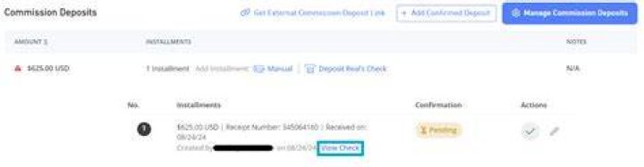 How do I know where my check was deposited?