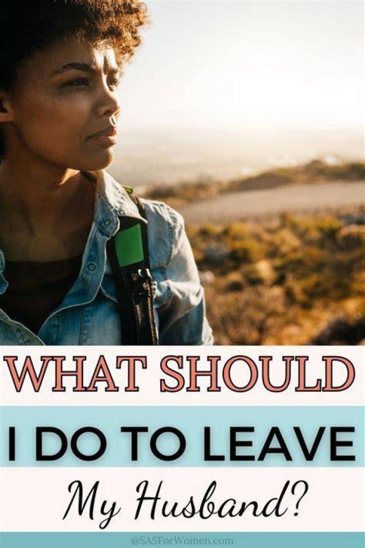 How do I leave my husband peacefully?