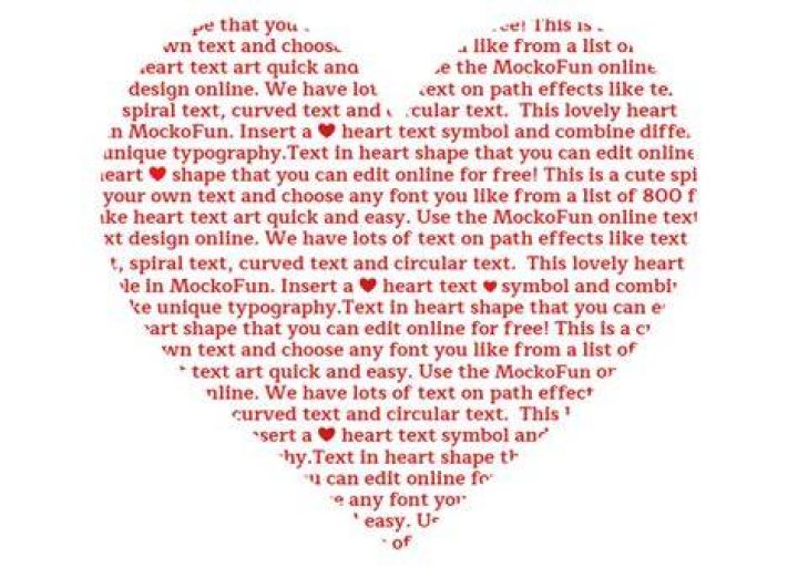 How do I make a heart in a text message?