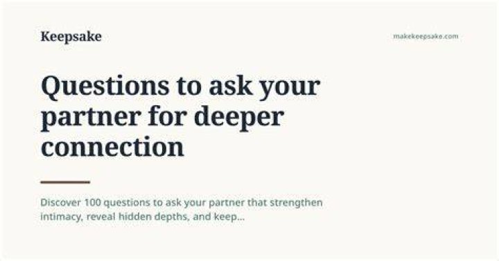 How do I make my connection deeper?